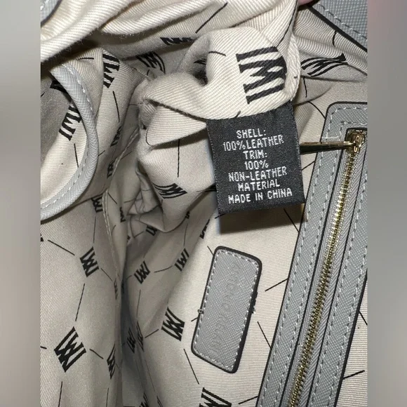 Antonio Melanie leather colorblock pink and white purse - Picture 4 of 7